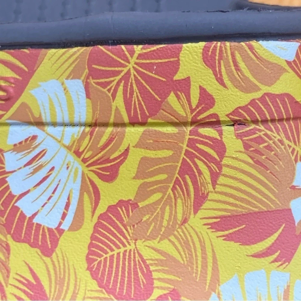 Crocs Tropical Sandals for Women Size W10  M8 Color Orange Yellow White Gray